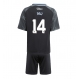 Aston Villa Pau Torres #14 Bortedraktsett Barn 2025-26 Kortermet (+ Korte bukser)